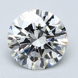 2.5 Carat Round - Natural Diamond - 2.61 - F - VS2 - EX - EX - EX - Diamonds By Rothschild