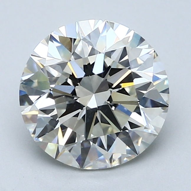 2.5 Carat Round - Natural Diamond - 2.61 - J - SI1 - EX - EX - EX - Diamonds By Rothschild