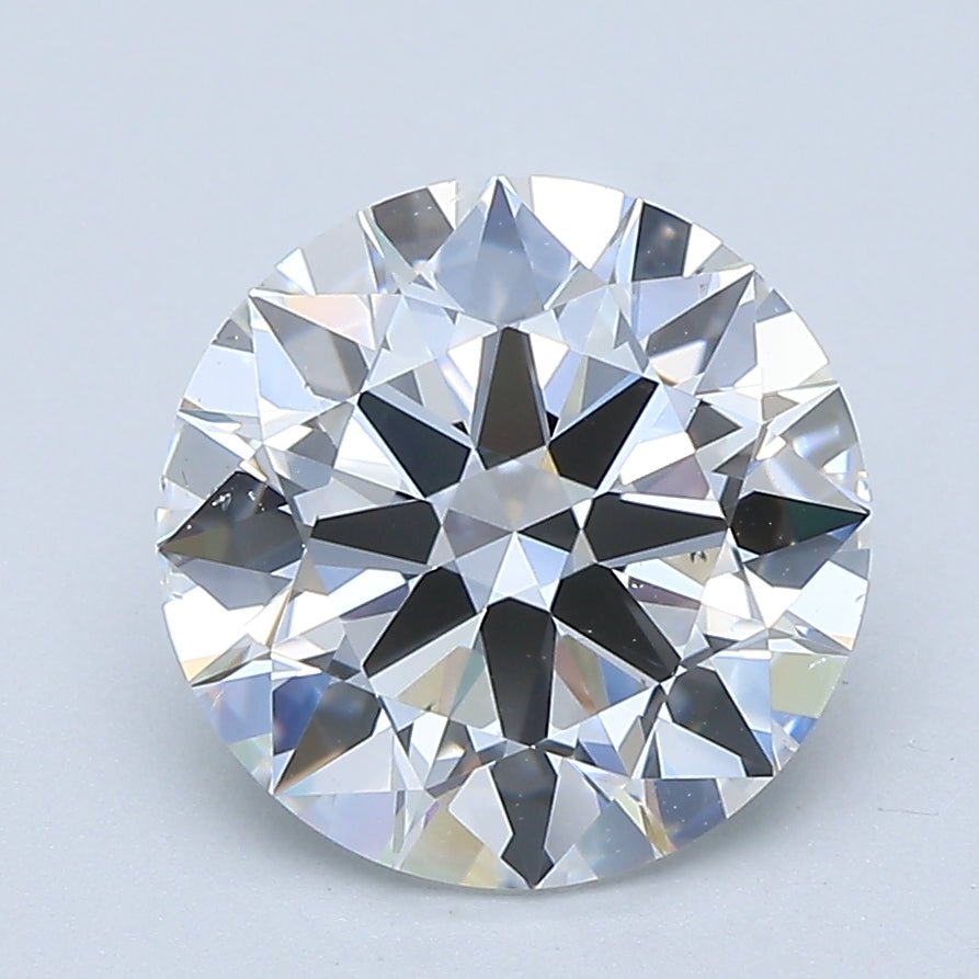 2.5 Carat Round - Natural Diamond - 2.7 - D - SI1 - EX - EX - EX - Diamonds By Rothschild