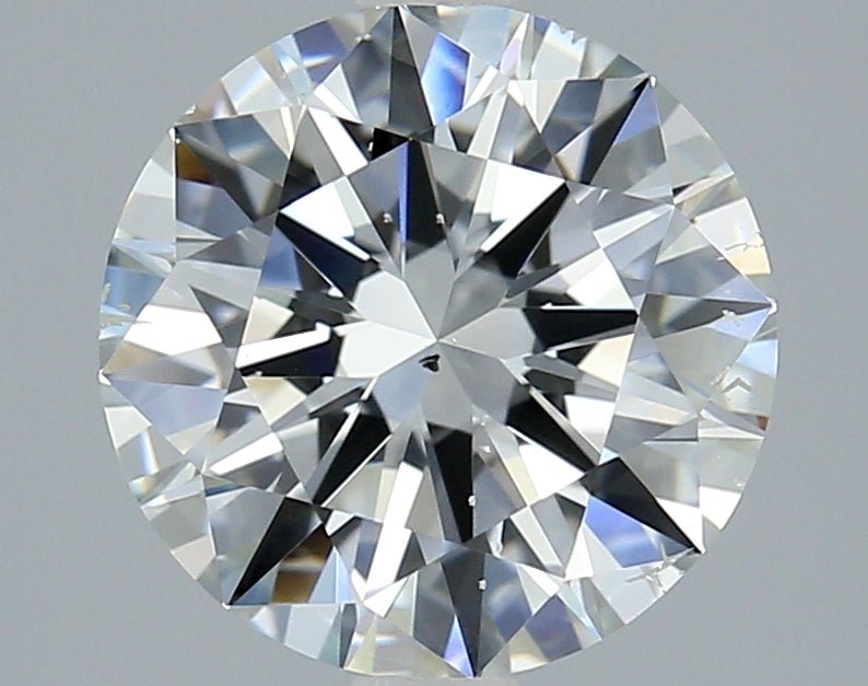 2.5 Carat Round - Natural Diamond - 2.7 - F - SI1 - EX - EX - EX - Diamonds By Rothschild