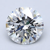 2.5 Carat Round - Natural Diamond - 2.7 - G - SI2 - EX - EX - EX - Diamonds By Rothschild