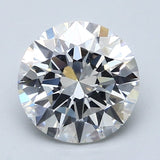 2.5 Carat Round - Natural Diamond - 2.7 - G - VS2 - EX - EX - EX - Diamonds By Rothschild