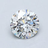 2.5 Carat Round - Natural Diamond - 2.7 - H - SI2 - EX - EX - EX - Diamonds By Rothschild