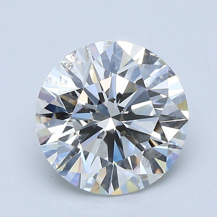 2.5 Carat Round - Natural Diamond - 2.7 - H - VS2 - EX - EX - EX - Diamonds By Rothschild