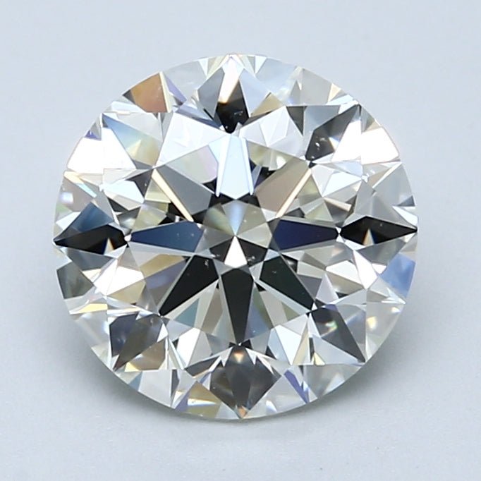 2.5 Carat Round - Natural Diamond - 2.7 - J - SI1 - EX - EX - EX - Diamonds By Rothschild