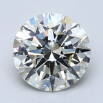 2.5 Carat Round - Natural Diamond - 2.7 - J - VS2 - EX - EX - EX - Diamonds By Rothschild