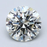 2.5 Carat Round - Natural Diamond - 2.7 - J - VS2 - EX - EX - EX - Diamonds By Rothschild
