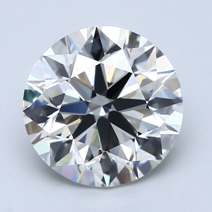 2.5 Carat Round - Natural Diamond - 2.7 - J - VVS1 - EX - EX - EX - Diamonds By Rothschild