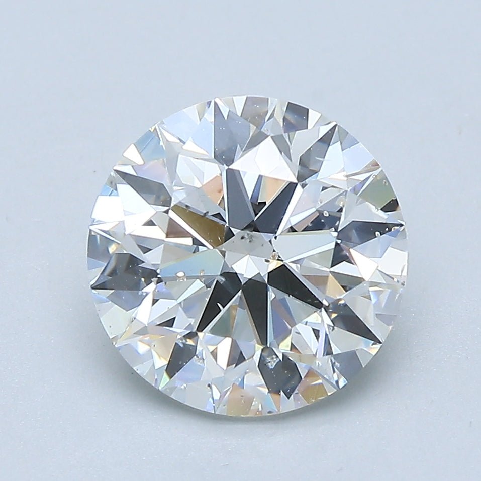 2.5 Carat Round - Natural Diamond - 2.71 - G - SI2 - EX - EX - EX - Diamonds By Rothschild