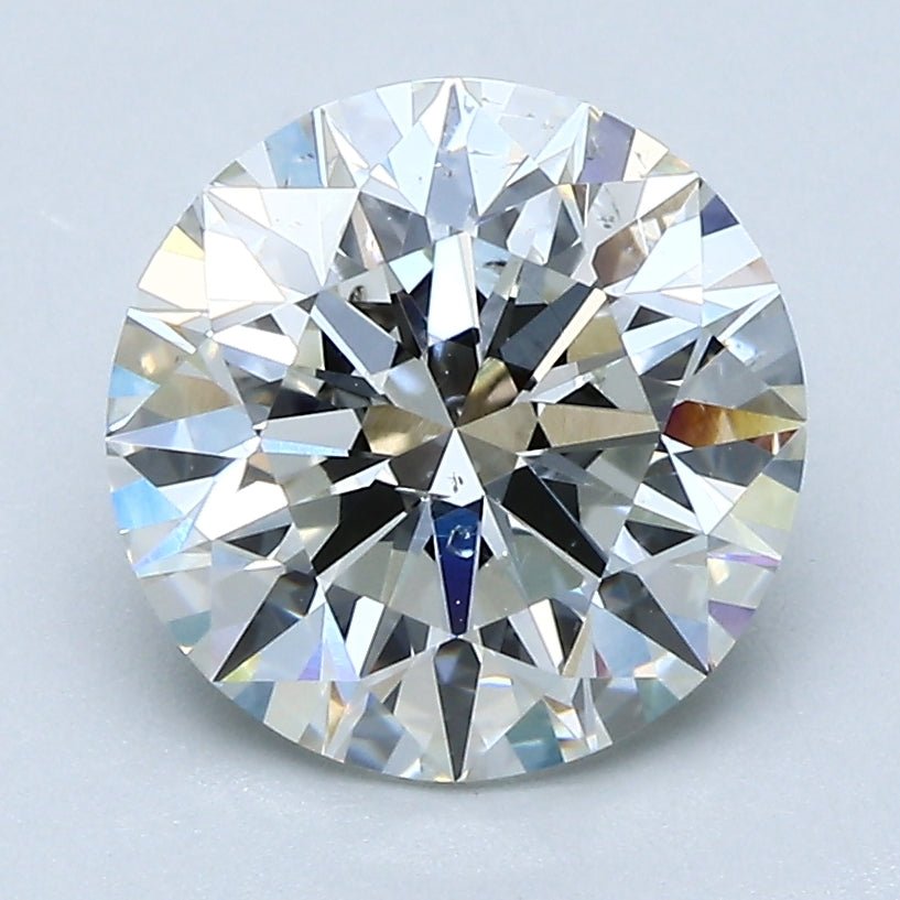 2.5 Carat Round - Natural Diamond - 2.71 - I - SI1 - EX - EX - EX - Diamonds By Rothschild