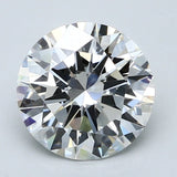 2.5 Carat Round - Natural Diamond - 2.72 - F - VVS2 - EX - EX - EX - Diamonds By Rothschild