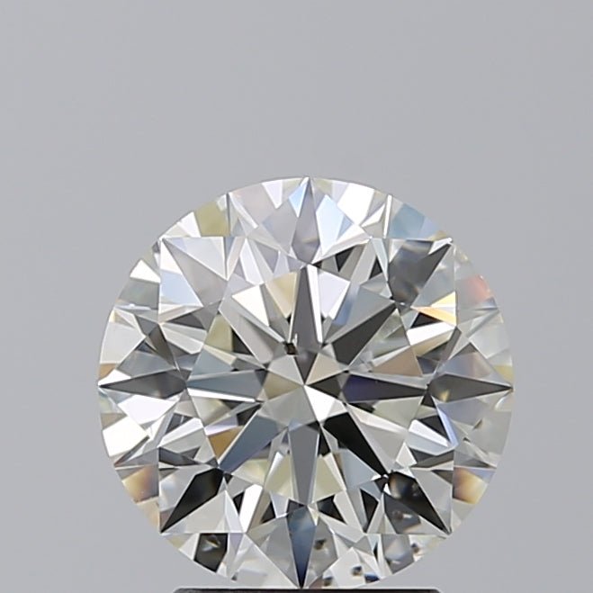 2.5 Carat Round - Natural Diamond - 2.72 - J - SI2 - EX - EX - EX - Diamonds By Rothschild