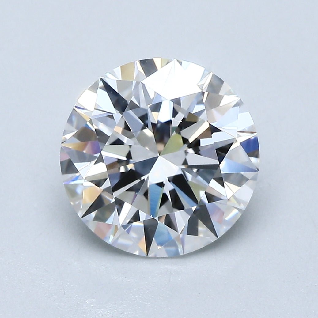 2.5 Carat Round - Natural Diamond - 2.76 - D - VVS2 - EX - EX - EX - Diamonds By Rothschild
