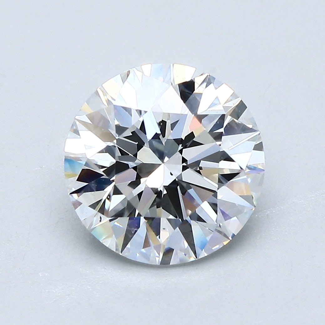 2.5 Carat Round - Natural Diamond - 2.76 - F - SI1 - EX - EX - EX - Diamonds By Rothschild