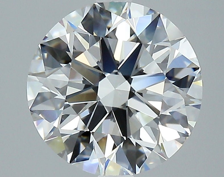 2.5 Carat Round - Natural Diamond - 2.76 - F - VVS2 - EX - EX - EX - Diamonds By Rothschild