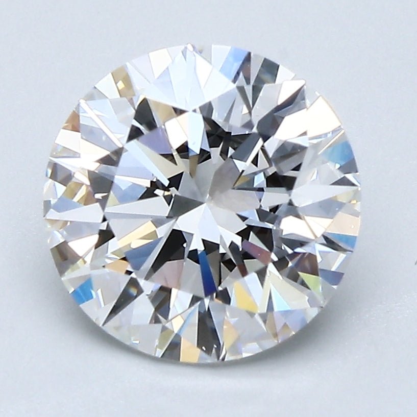 2.5 Carat Round - Natural Diamond - E - VS1 - 2.46 - EX - EX - EX - Diamonds By Rothschild