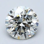 2.5 Carat Round - Natural Diamond - J - SI1 - 2.7 - EX - EX - VG - Diamonds By Rothschild