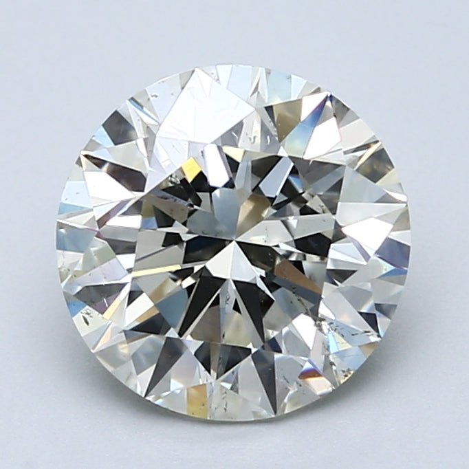 2.5 Carat Round - Natural Diamond - J - SI1 - 2.7 - EX - EX - VG - Diamonds By Rothschild