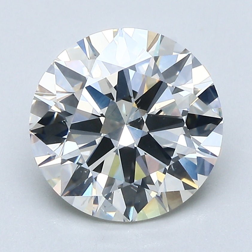 2.5 Carat Round - Natural Diamond - J - SI1 - 2.71 - EX - EX - EX - Diamonds By Rothschild