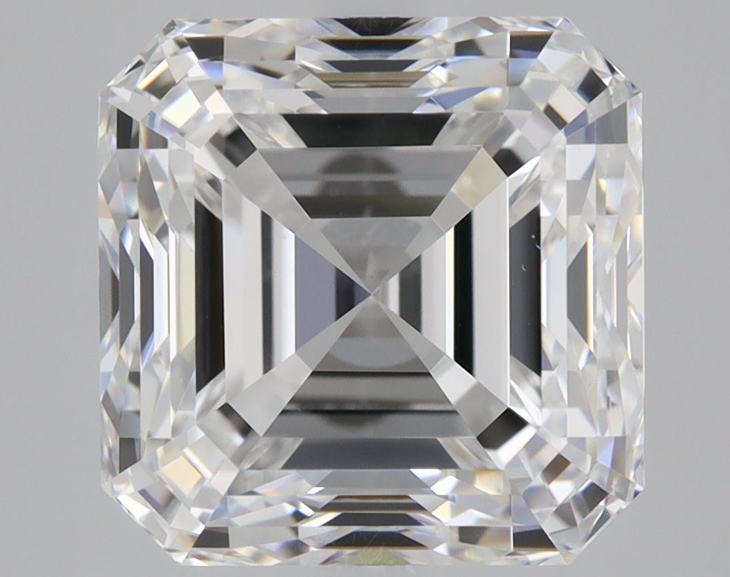 3 Carat Asscher Cut Natural Diamond - E VS2 - 3.01ct - EX Cut Grade - Diamonds By Rothschild