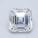 3 Carat Asscher - Natural Diamond - 3 - D - IF - EX - VG - Diamonds By Rothschild