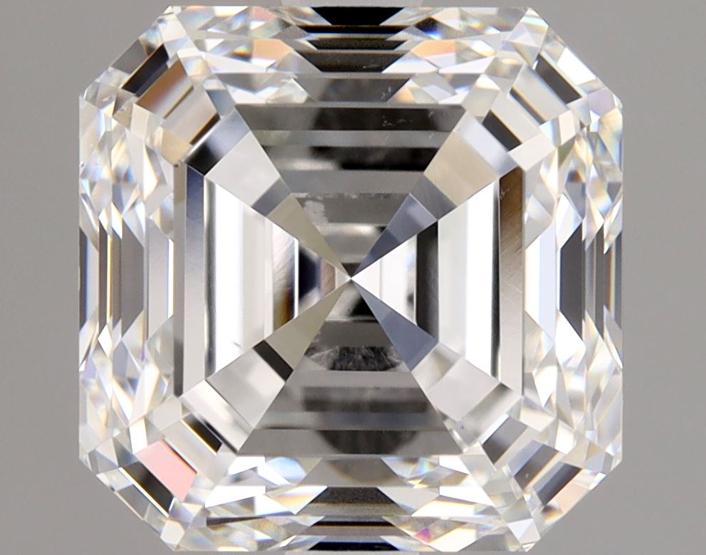 3 Carat Asscher - Natural Diamond - 3.01 - F - VS2 - EX - EX - Diamonds By Rothschild
