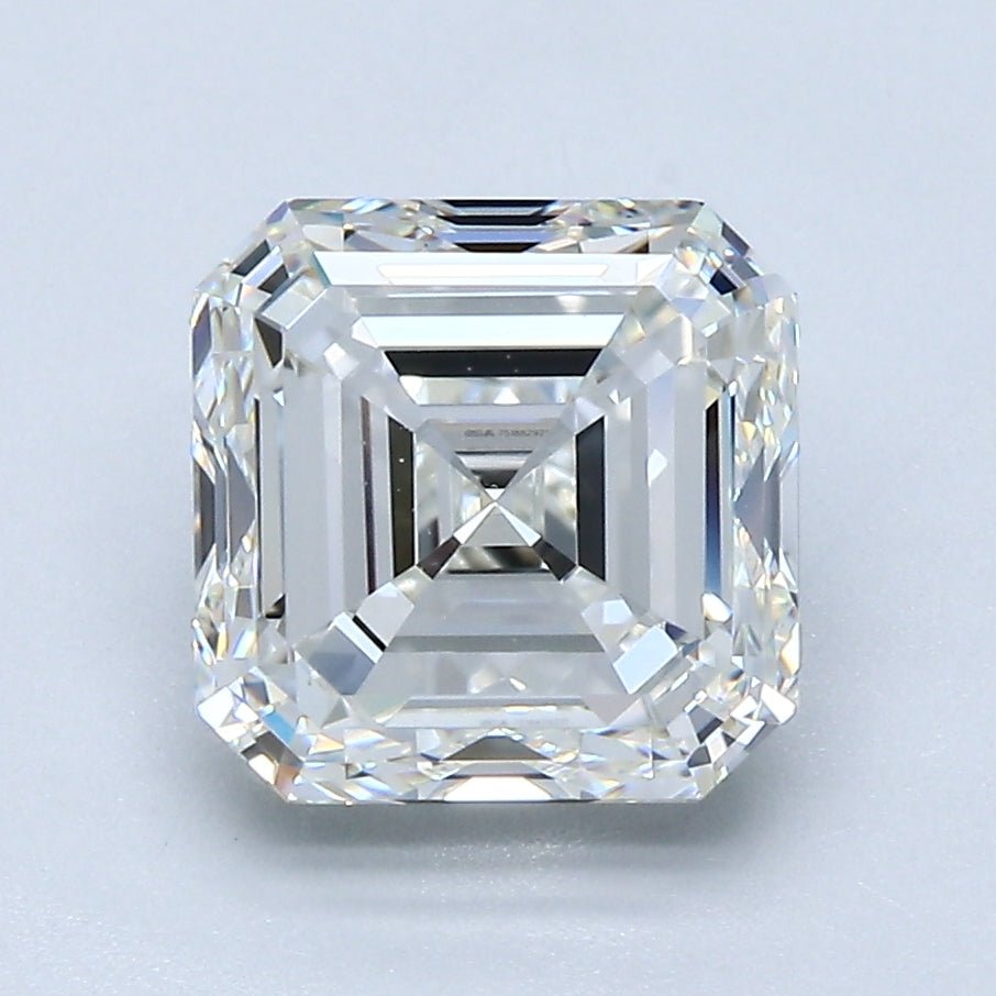 3 Carat Asscher - Natural Diamond - 3.01 - H - VS1 - VG - EX - EX - Diamonds By Rothschild