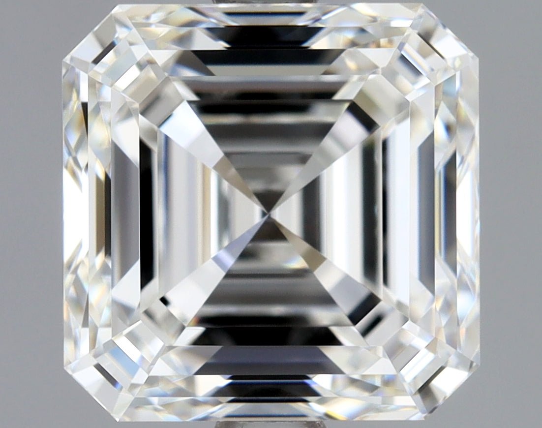 3 Carat Asscher - Natural Diamond - 3.03 - F - VVS1 - VG - EX - EX - Diamonds By Rothschild
