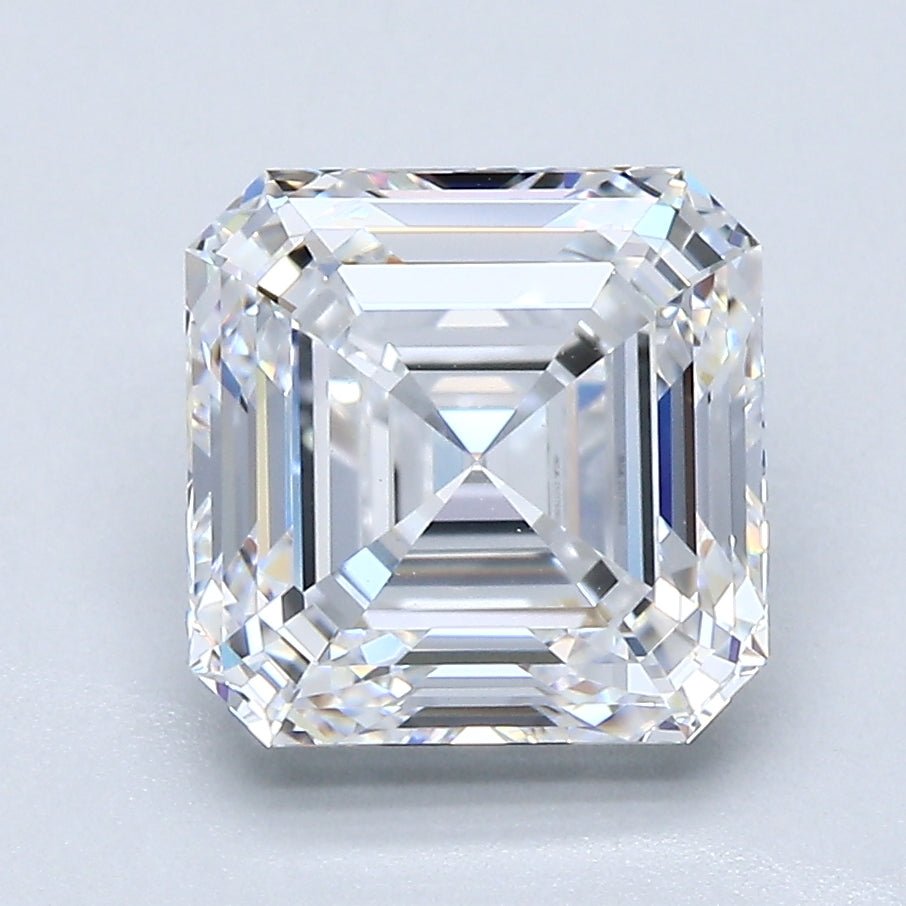 3 Carat Asscher - Natural Diamond - 3.11 - D - FL - VG - EX - EX - Diamonds By Rothschild