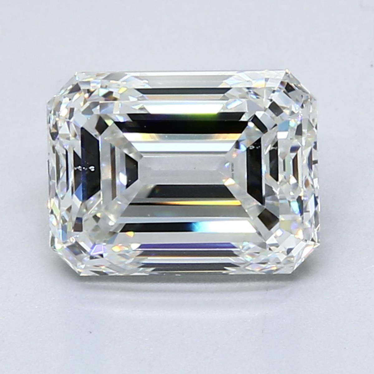 3 Carat Emerald Cut Natural Diamond - G VS2 - 2.82ct - VG Symmetry Grade - Diamonds By Rothschild