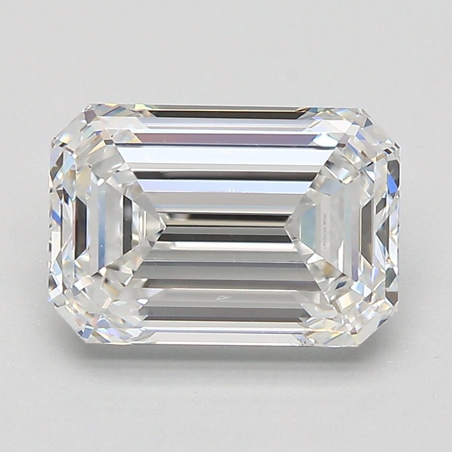 3 Carat Emerald - Natural Diamond - 3.02 - F - IF - EX - EX - EX - Diamonds By Rothschild