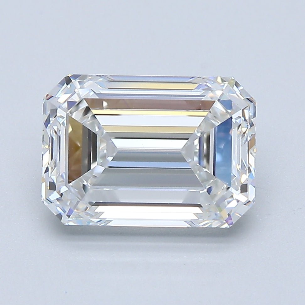 3 Carat Emerald - Natural Diamond - 3.03 - F - VVS2 - EX - EX - EX - Diamonds By Rothschild