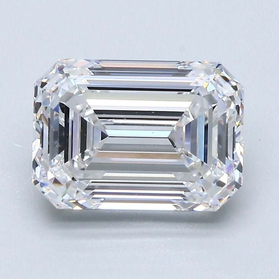 3 Carat EMERALD - Natural Diamond - D - VS1 - 3.01 - VG - EX - EX - Diamonds By Rothschild