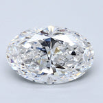 3 Carat Natural Diamond - OVAL - 3.01 - E - SI1 - Diamonds By Rothschild