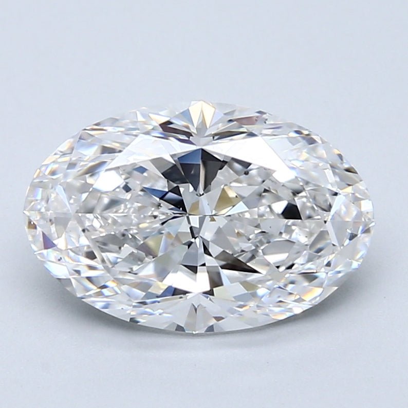3 Carat Natural Diamond - OVAL - 3.01 - E - SI1 - Diamonds By Rothschild