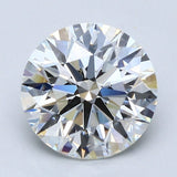 3 Carat Round Cut Natural Diamond - H VVS2 - 2.87ct - EX Cut Grade