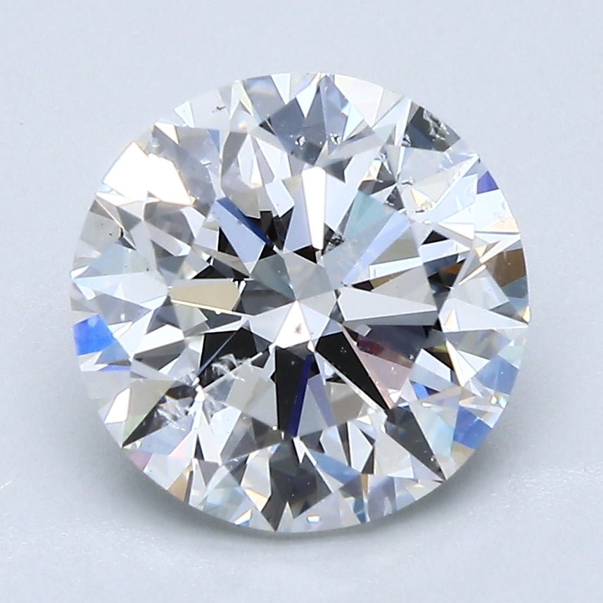 3 Carat Natural Diamond - Round - 3.01 - F - SI2 - Diamonds By Rothschild