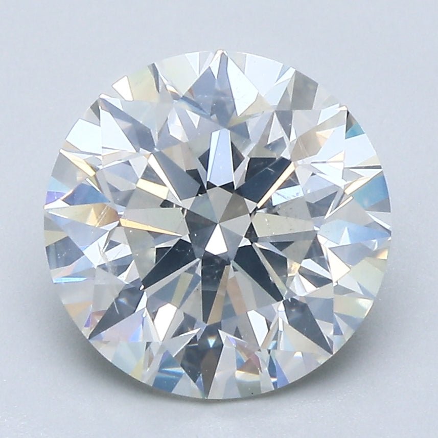 3 Carat Natural Diamond - Round - 3.37 - I - SI2 - Diamonds By Rothschild