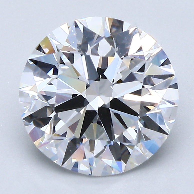 3 Carat Round Cut Natural Diamond - D FL - 2.8ct - EX Cut Grade