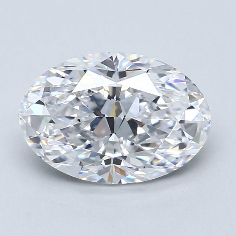 3 Carat Oval - Natural Diamond - 2.8 - D - VS2 - VG - EX - EX - Diamonds By Rothschild