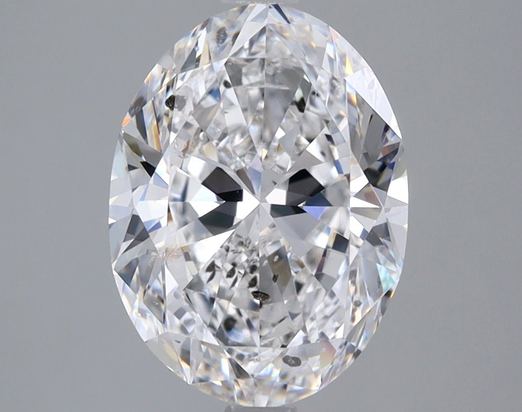 3 Carat Oval - Natural Diamond - 3 - E - SI2 - VG - EX - VG - Diamonds By Rothschild