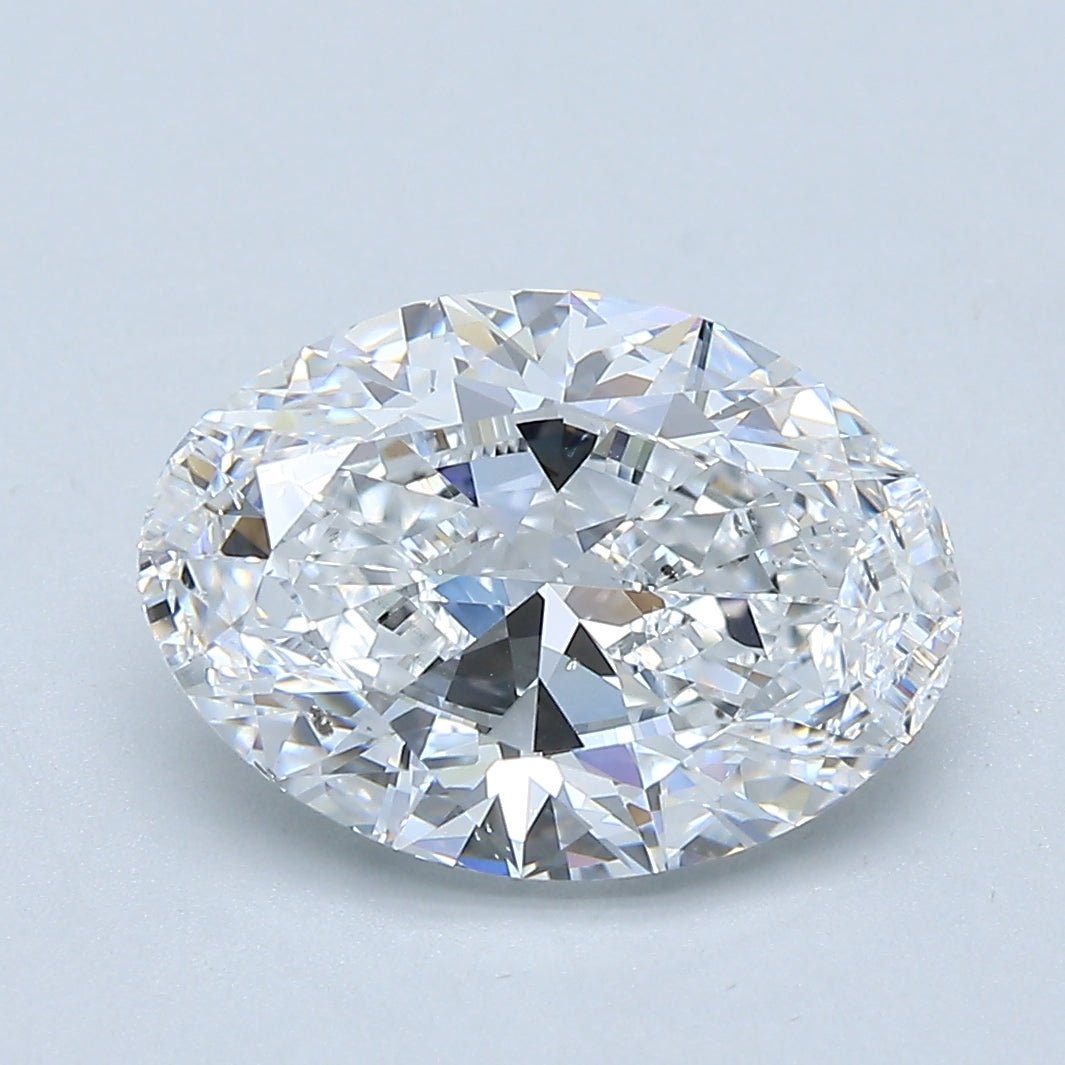 3 Carat Oval - Natural Diamond - 3.01 - D - SI1 - EX - EX - VG - Diamonds By Rothschild