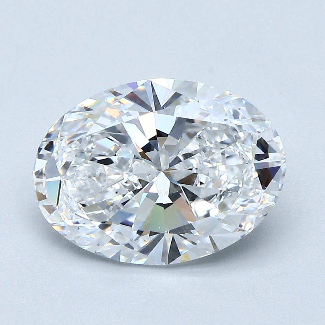 3 Carat Oval - Natural Diamond - 3.01 - D - VS2 - EX - EX - Diamonds By Rothschild