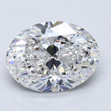 3 Carat Oval - Natural Diamond - 3.01 - E - SI2 - G - EX - EX - Diamonds By Rothschild