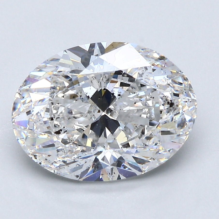 3 Carat Oval - Natural Diamond - 3.01 - E - SI2 - G - EX - EX - Diamonds By Rothschild