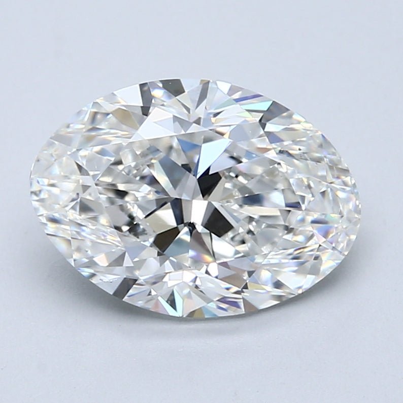 3 Carat Oval - Natural Diamond - 3.01 - F - SI1 - VG - EX - VG - Diamonds By Rothschild