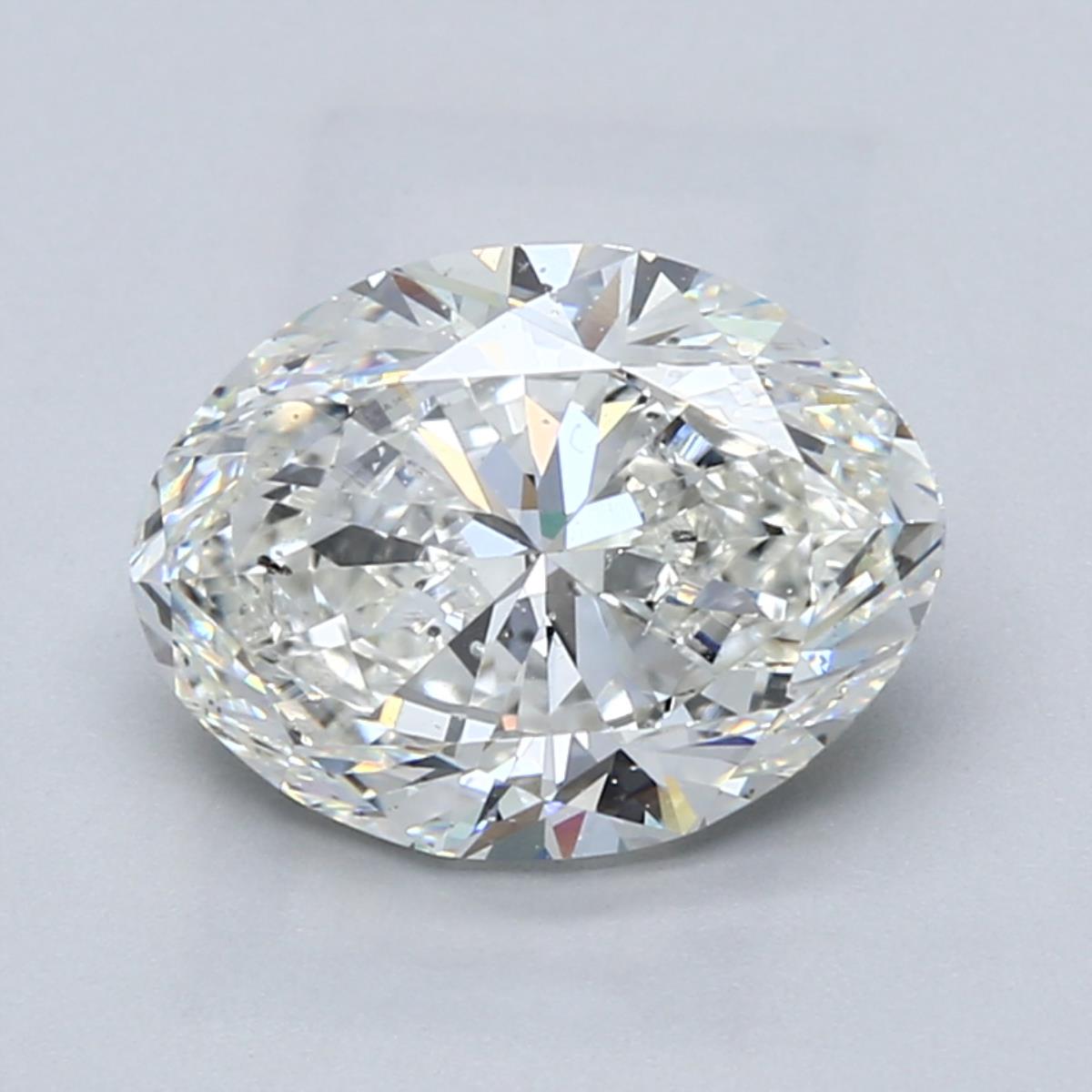 3 Carat Oval - Natural Diamond - 3.01 - G - SI1 - EX - EX - Diamonds By Rothschild