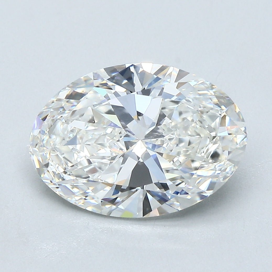 3 Carat Oval - Natural Diamond - 3.01 - H - VVS2 - EX - EX - EX - Diamonds By Rothschild