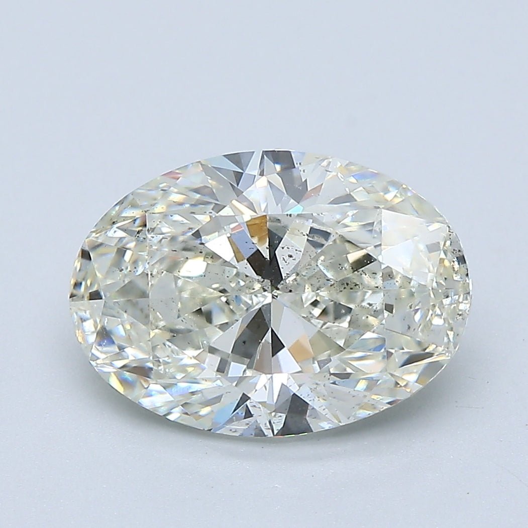 3 Carat Oval - Natural Diamond - 3.01 - J - SI2 - EX - EX - Diamonds By Rothschild