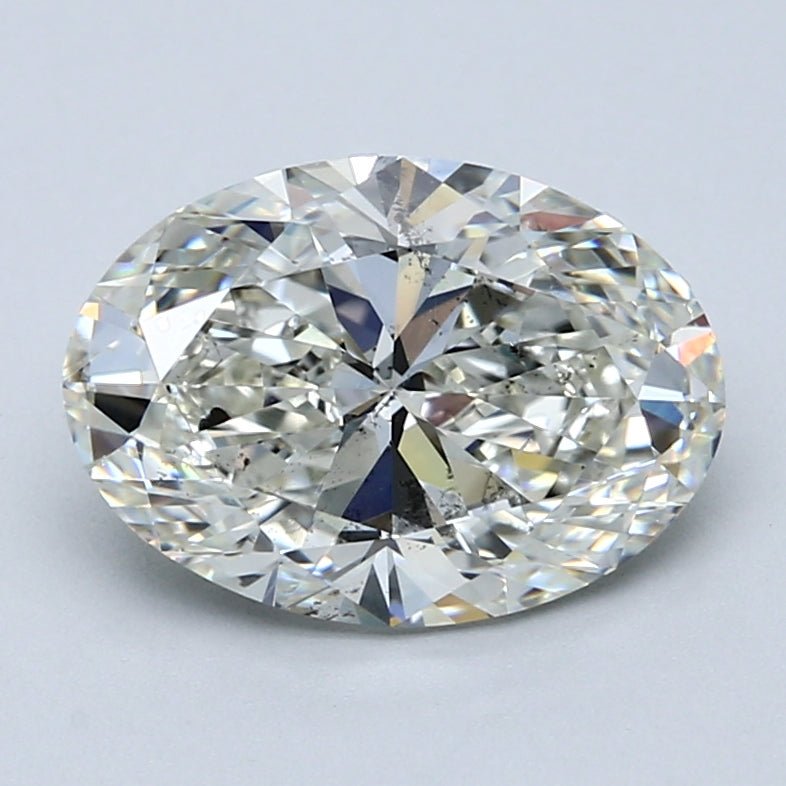 3 Carat Oval - Natural Diamond - 3.02 - I - SI2 - VG - EX - EX - Diamonds By Rothschild